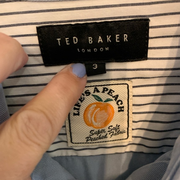 TED BAKER Loharv 100% Lyocell Button Up Shirt - Picture 4 of 8